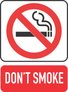 Don't Smoke sign